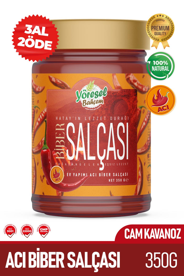 Acı Biber Salçası Ev Yapımı 350G