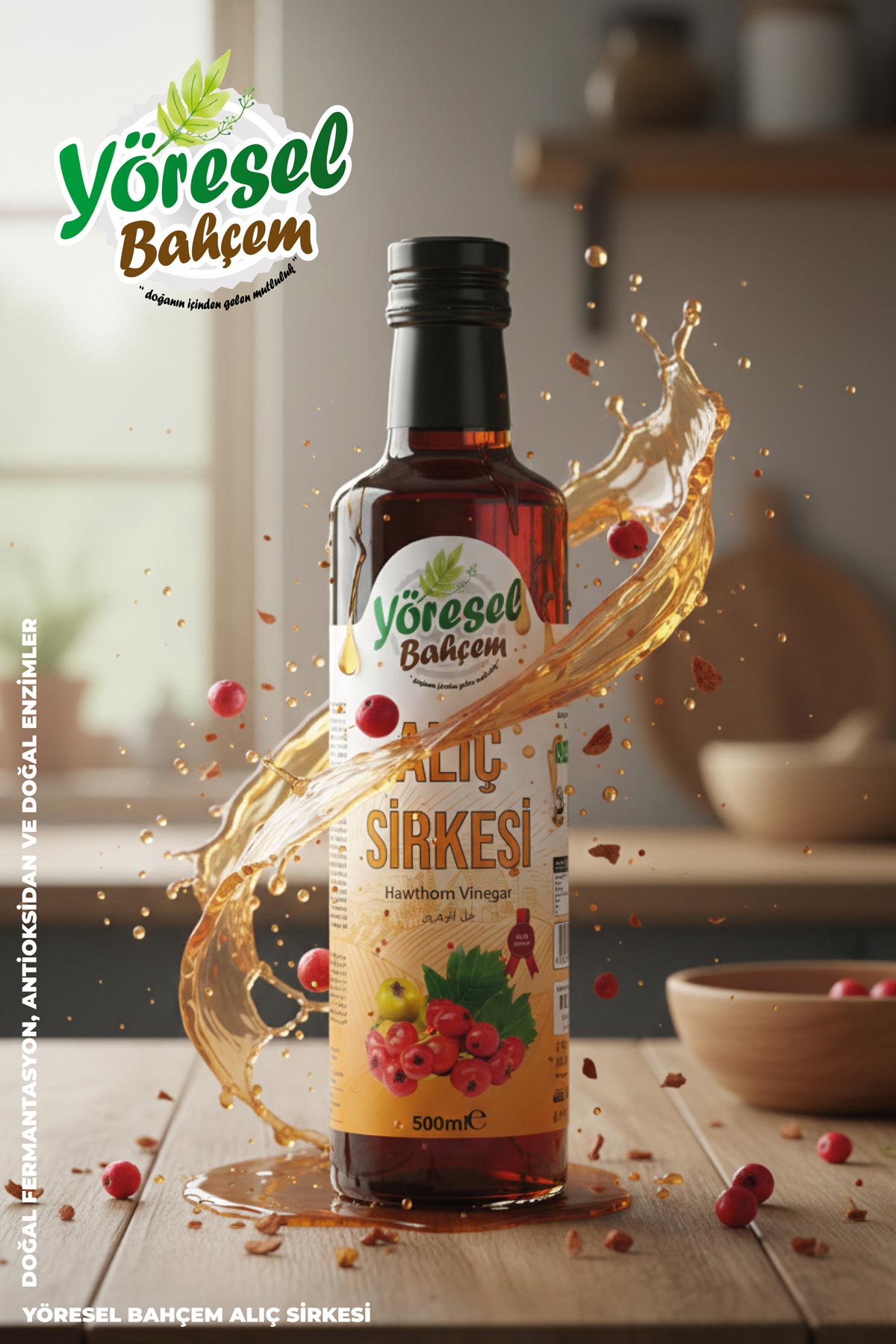 Alıç Sirkesi - Sindirim ve Lezzet Desteği - Yöresel Bahçem