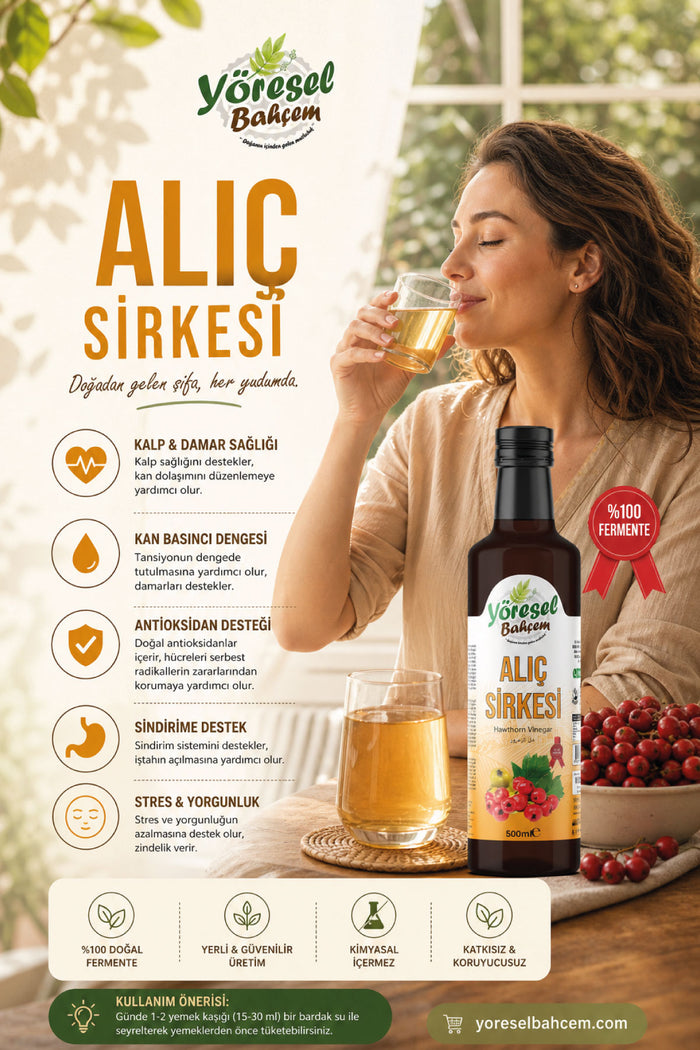 Alıç Sirkesi - Sindirim ve Lezzet Desteği - Yöresel Bahçem