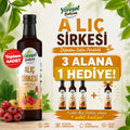 Yöresel Bahçem Alıç Sirkesi 500 ml – Doğal Fermente, Katkısız | 3 Alana 1 Hediye