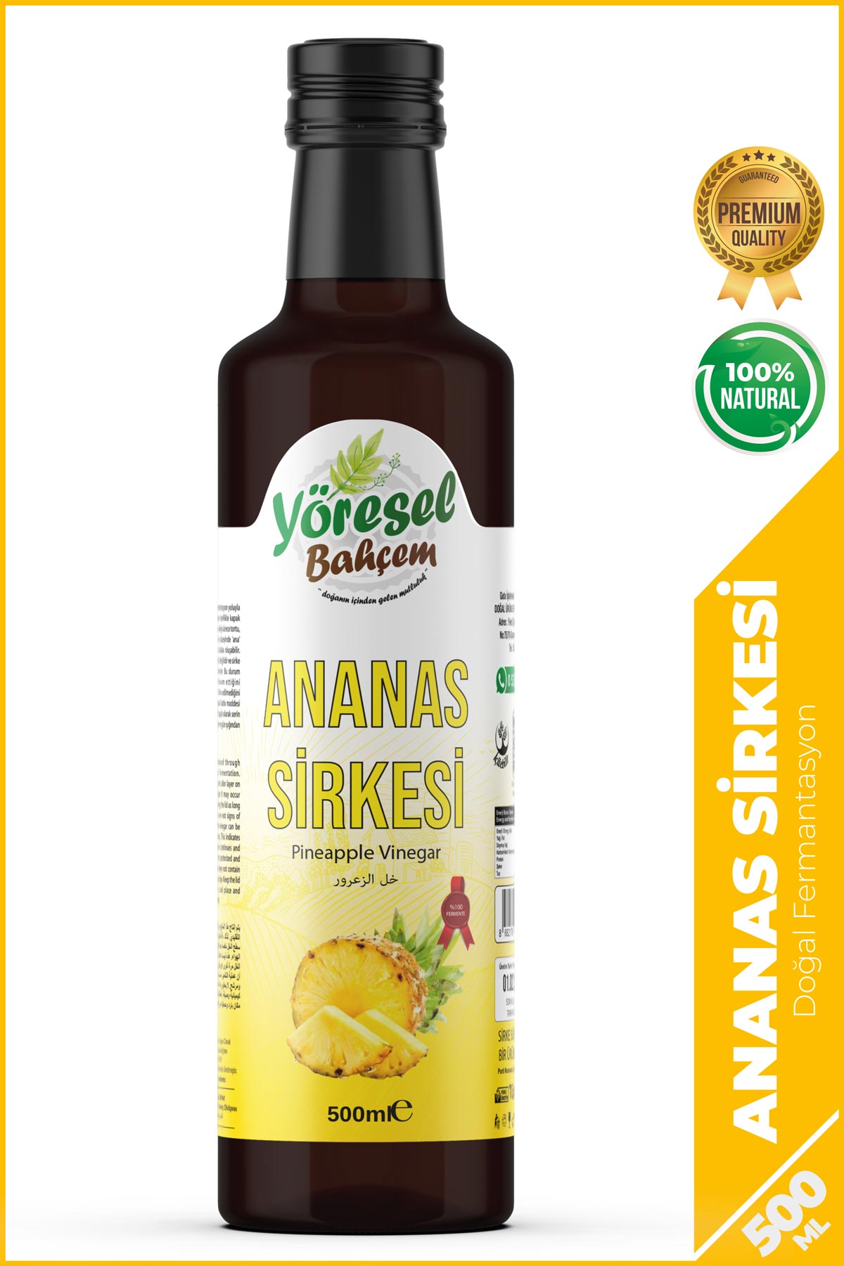 Ananas Sirkesi - Tropikal Tat ve Sağlık - Yöresel Bahçem