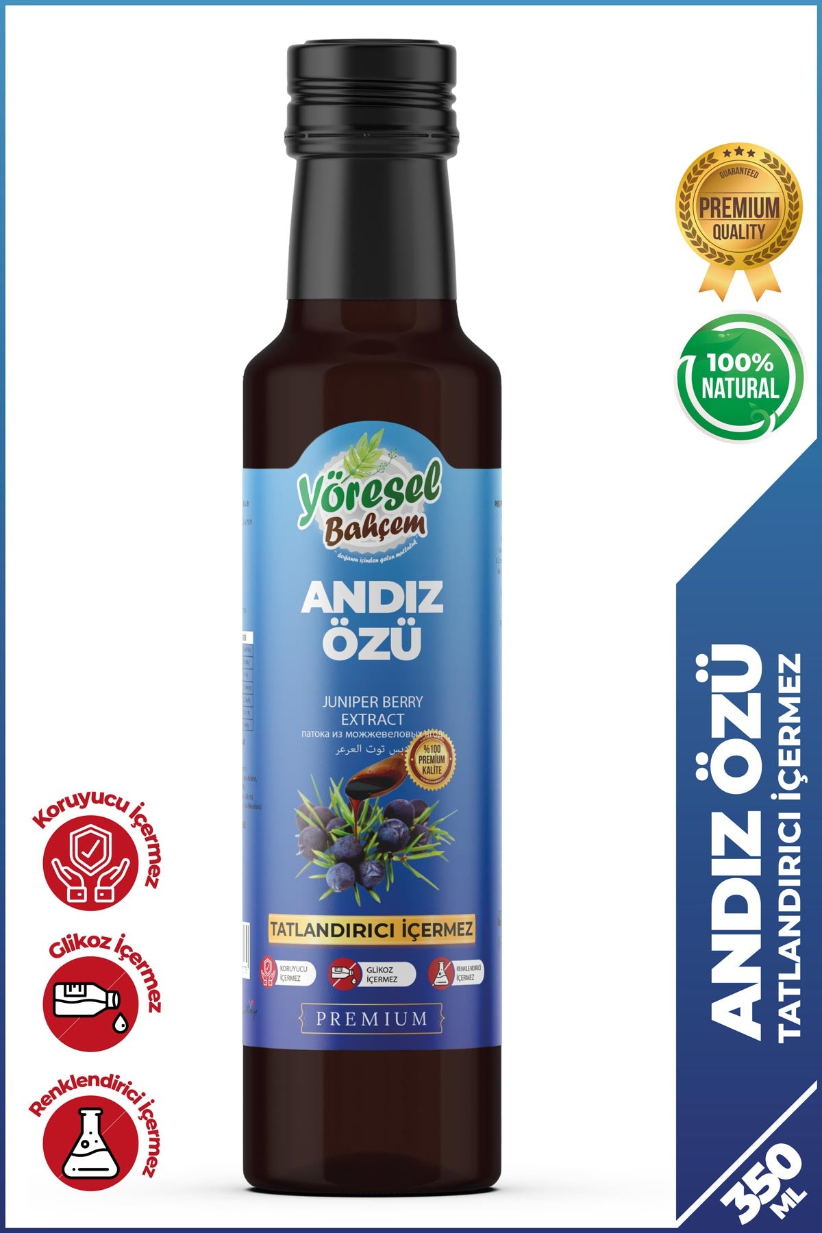 Andız Özü 350ML - Doğal Enerji ve Bağışıklık Desteği - Yöresel Bahçem