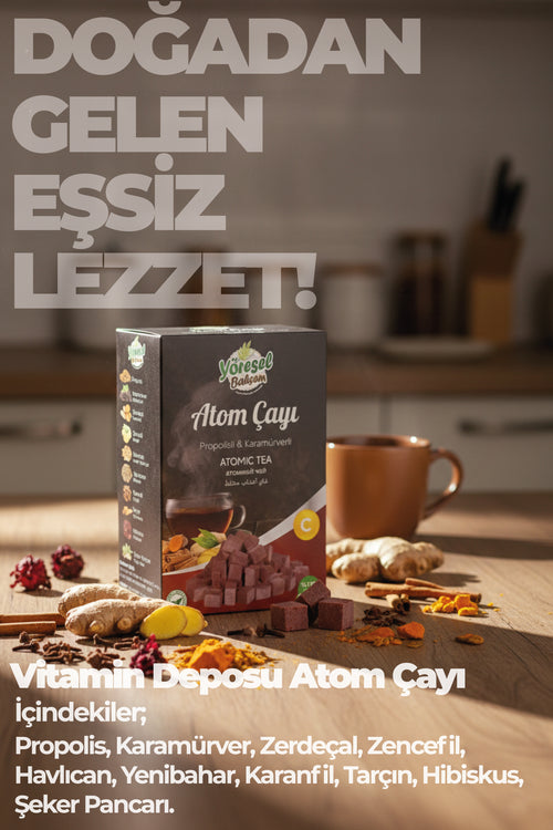 Atom Çayı 125g - Doğal & Bağışıklık ve Enerji Desteği - Yöresel Bahçem