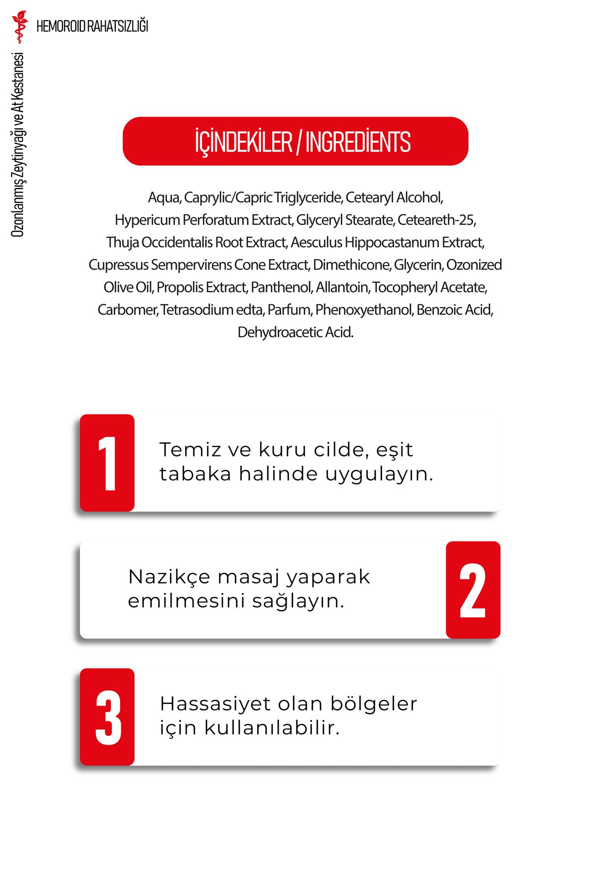 Cure Vital Ozonlanmış Zeytinyağı ve At Kestanesi Dış Genital Bakım Kremi 50 ML