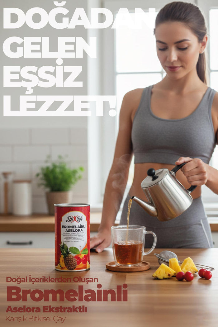 Bromelainli Aselora Çayı - Doğal & Bağışıklık ve Sindirim Desteği - Yöresel Bahçem