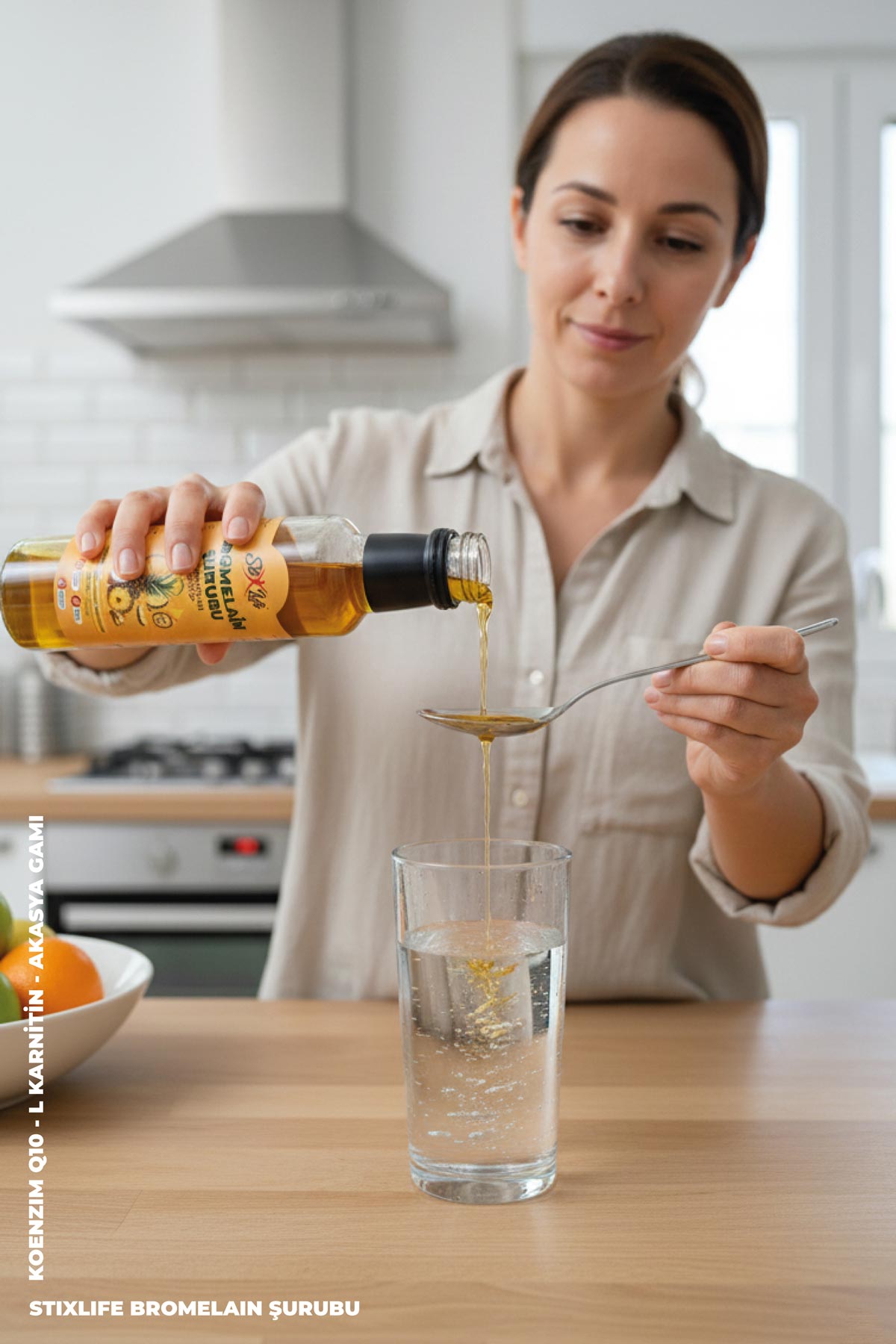 Bromelain Şurubu 250ml - Doğal & Sindirim ve Bağışıklık Desteği - Yöresel Bahçem