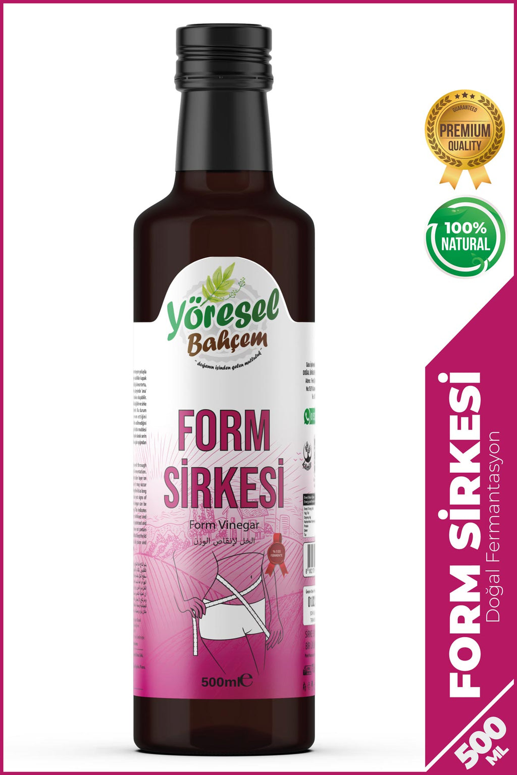 Form Sirkesi - Doğal & Metabolizma Destekleyici - Yöresel Bahçem
