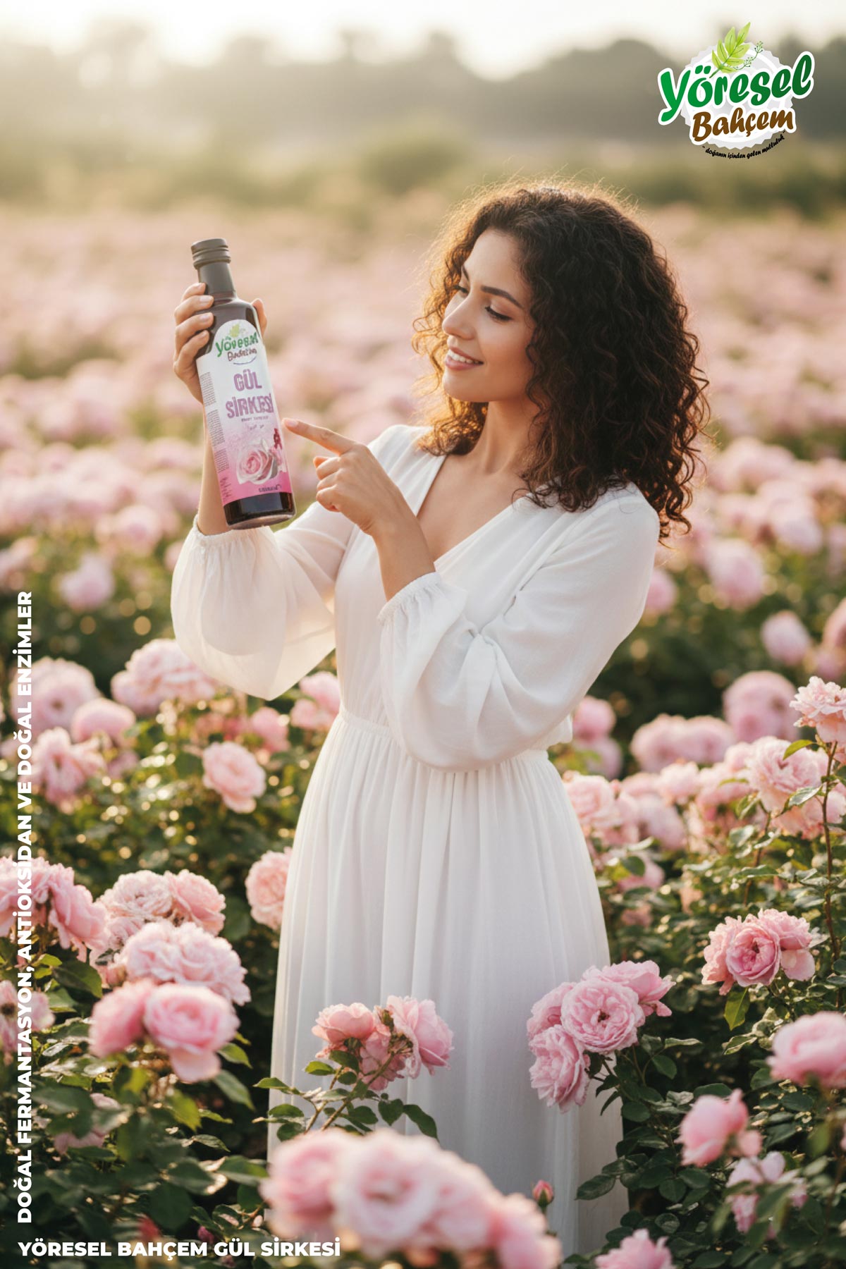 Gül Sirkesi - Doğal & Ferahlatıcı - Yöresel Bahçem