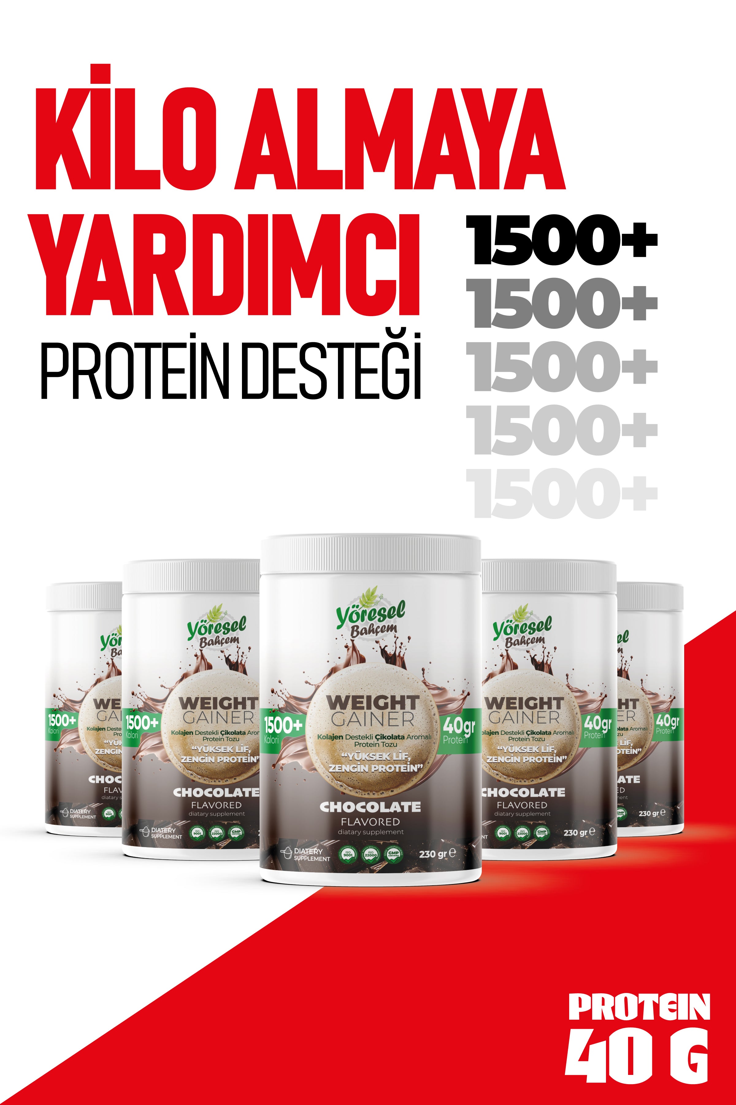 Yöresel Bahçem Kolajen ve Yüksek Lif İçerikli Kilo Aldırıcı 230G