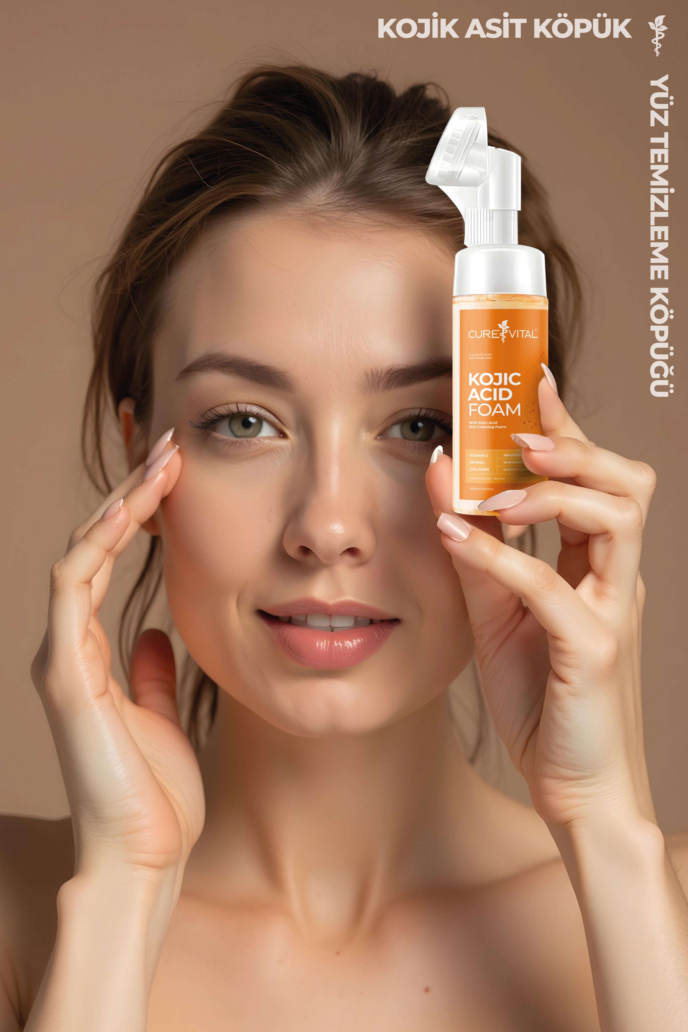 Curevital Kojic Acid Skincare Set – Leke Karşıtı 4’lü Aydınlatıcı Cilt Bakım Seti