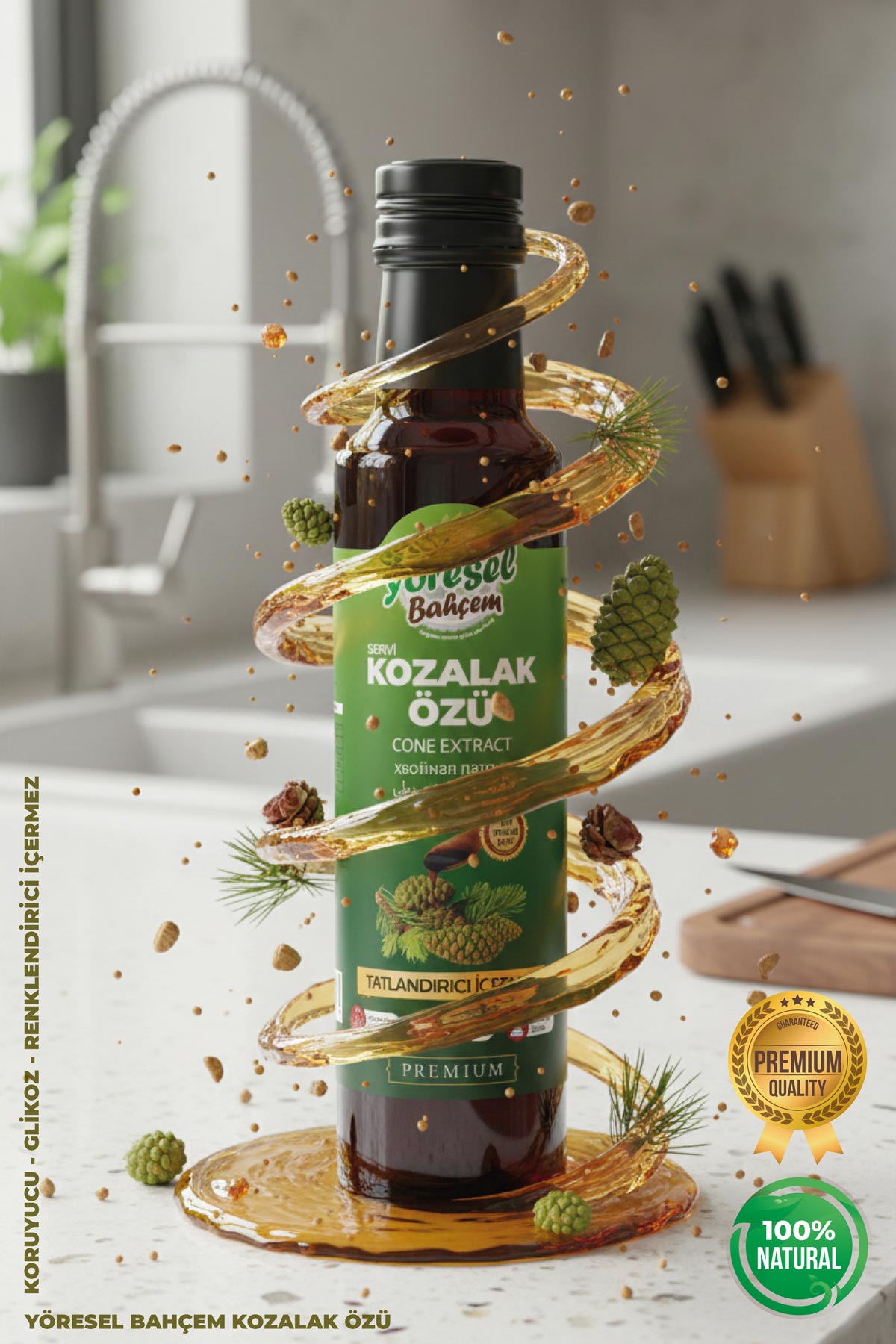 Kozalak Özü 350ml - Bağışıklık Dostu & Doğal - Yöresel Bahçem