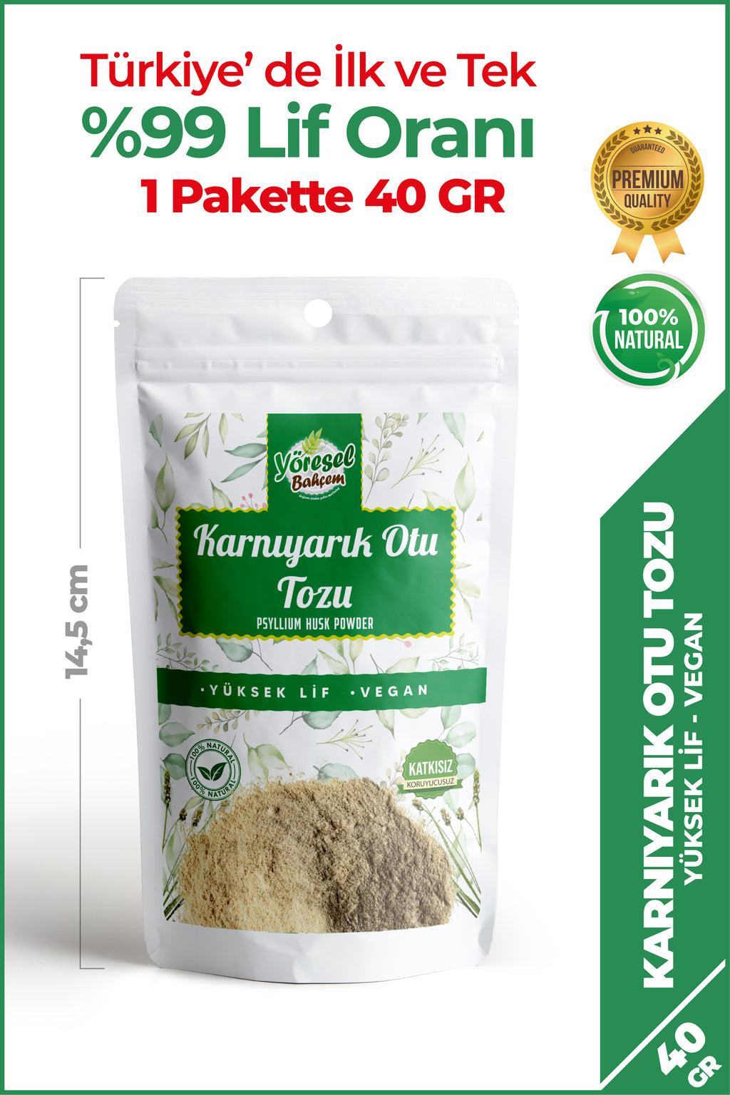 Yöresel Bahçem %100 Karnıyarık Otu tozu