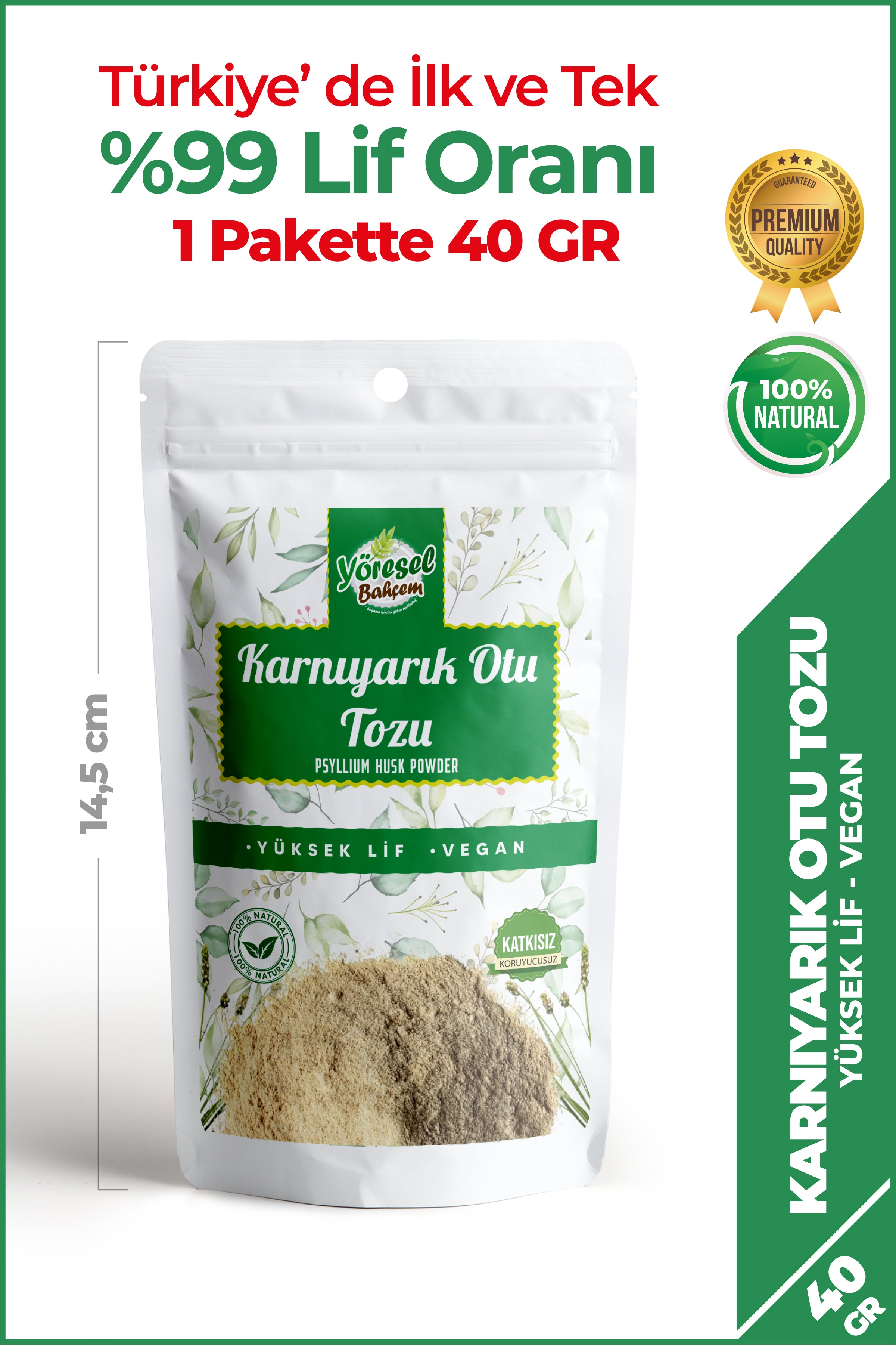 Yöresel Bahçem %100 Karnıyarık Otu tozu