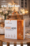 Curevital Kojic Acid Skincare Set – Leke Karşıtı 4’lü Aydınlatıcı Cilt Bakım Seti