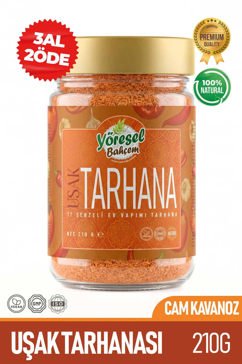 Uşak Tarhanası 210g - Ev Yapımı & Doğal Lezzet - Yöresel Bahçem