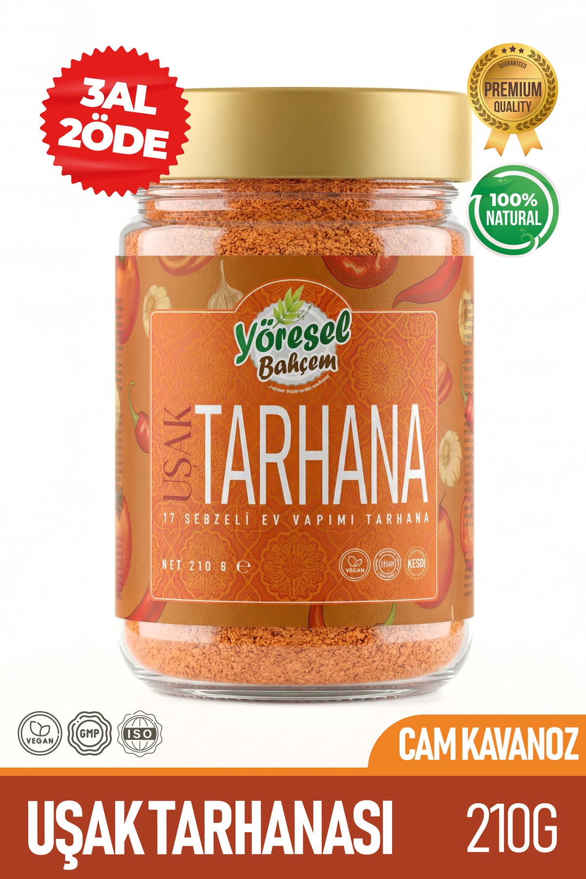 Uşak Tarhanası 210g - Ev Yapımı & Doğal Lezzet - Yöresel Bahçem