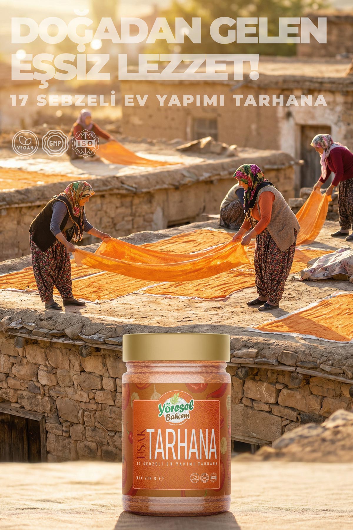 Uşak Tarhanası 210g - Ev Yapımı & Doğal Lezzet - Yöresel Bahçem