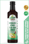 Sandalozlu Kitreli Yeşil Elma Sirkesi 500ml - Yöresel Bahçem