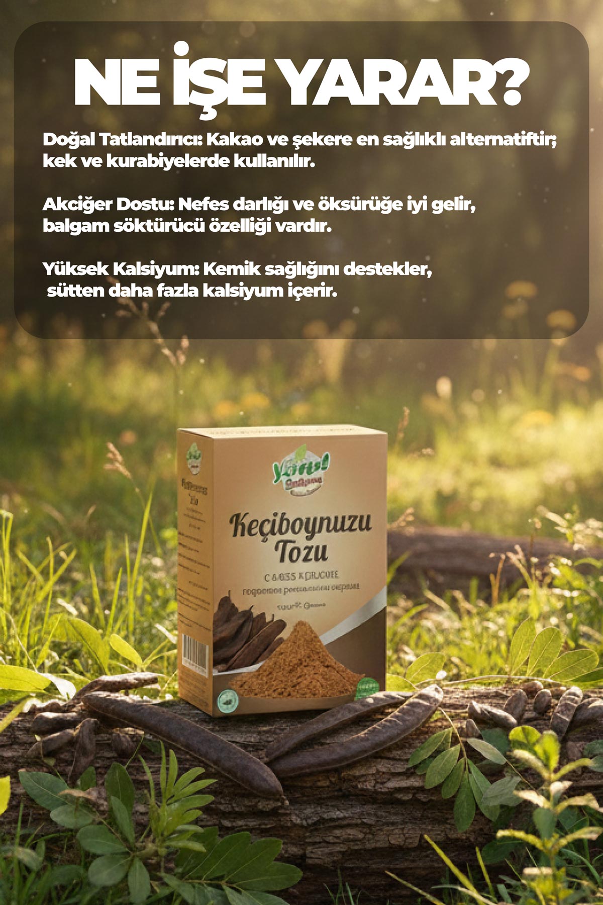 Keçiboynuzu Harnup Tozu 150G