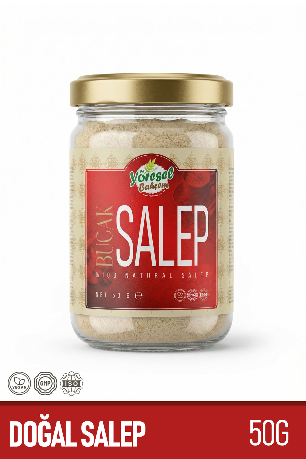 Yöresel Bahçem %100 Saf Salep Tozu – Katkısız Doğal Sahlep | Yoğun Kıvamlı Geleneksel Lezzet