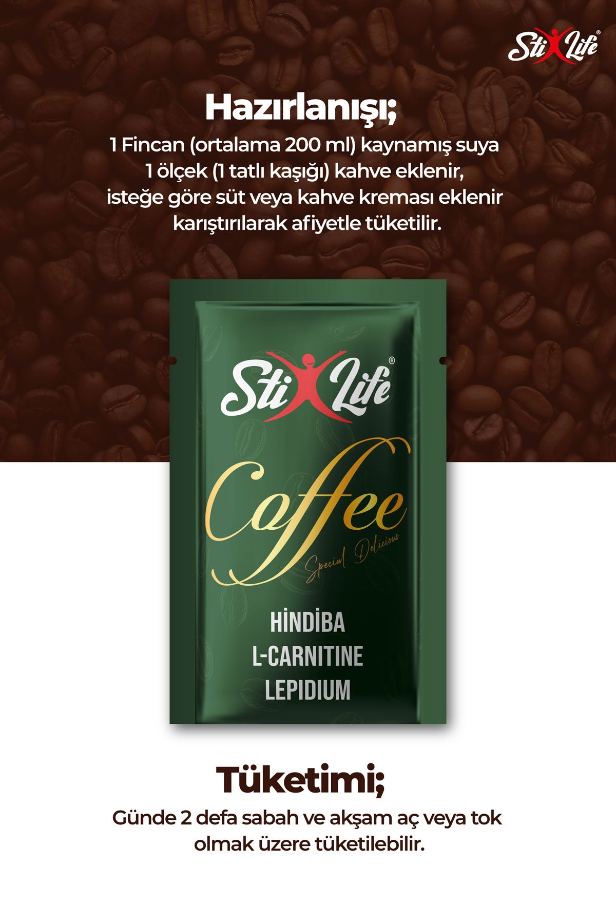 hindiba kahvesi L-carnitine içeren detoks kahvesi saşe formda 30 günlük paket